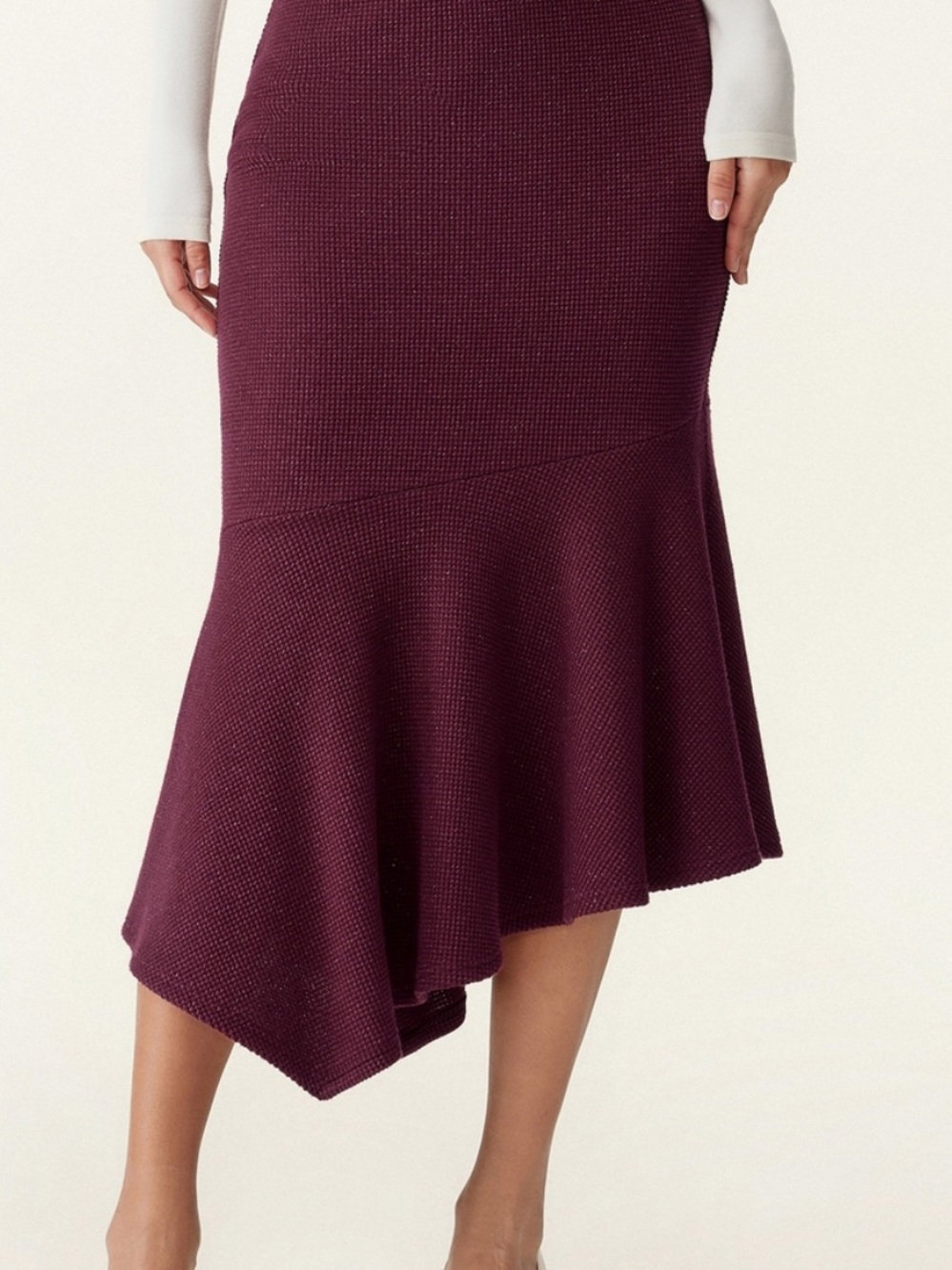 OGL Move Asymmetrical Knit Mermaid Skirt